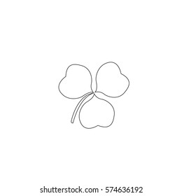 An Illustrated Icon Isolated on a Background -  Clover