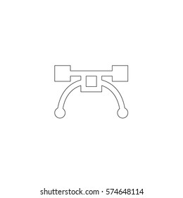 An Illustrated Icon Isolated on a Background - Pen Tool