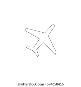 An Illustrated Icon Isolated on a Background - Plane
