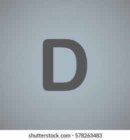 An Illustrated Icon Isolated on a Background - D