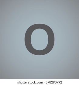 An Illustrated Icon Isolated on a Background - O