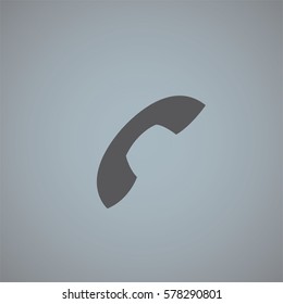 An Illustrated Icon Isolated on a Background - Phone