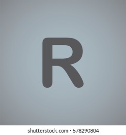 An Illustrated Icon Isolated on a Background - R