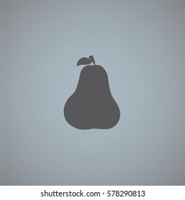 An Illustrated Icon Isolated on a Background - Pear