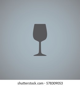 An Illustrated Icon Isolated on a Background - Wine Glass
