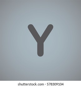 An Illustrated Icon Isolated on a Background - Y