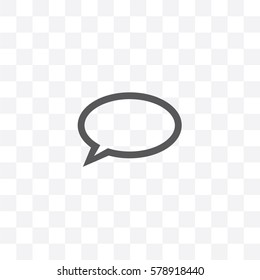 An Illustrated Icon Isolated on a Background - Speech Bubble