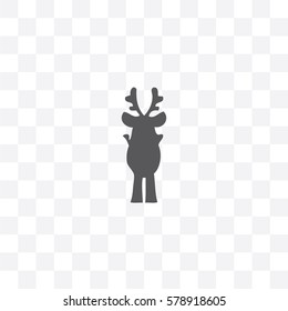 An Illustrated Icon Isolated on a Background - Reindeer