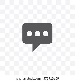 An Illustrated Icon Isolated on a Background - Speech Bubble