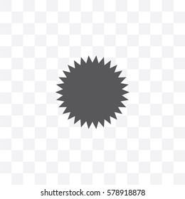 An Illustrated Icon Isolated on a Background - Spikey Circle