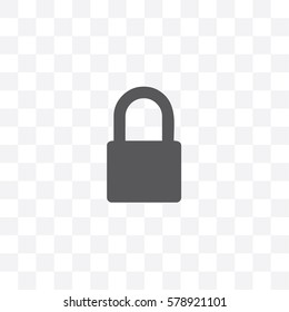 An Illustrated Icon Isolated on a Background - Padlock