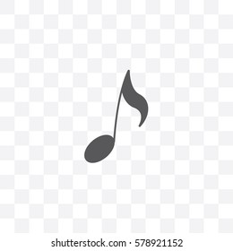 An Illustrated Icon Isolated on a Background - Musical Note