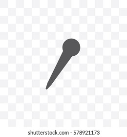 An Illustrated Icon Isolated on a Background - Pointed Microphone