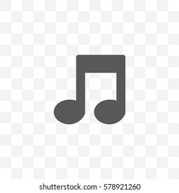 An Illustrated Icon Isolated on a Background - Musical Note