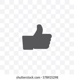 An Illustrated Icon Isolated on a Background - Thumbs Up