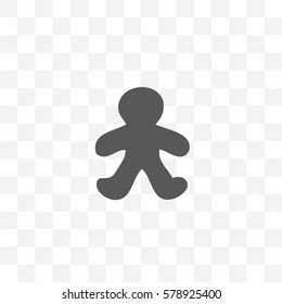 An Illustrated Icon Isolated on a Background - Gingerbread Man