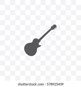 An Illustrated Icon Isolated on a Background - Guitar