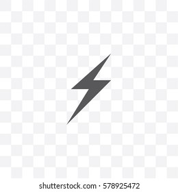 An Illustrated Icon Isolated on a Background - Lightning Bolt