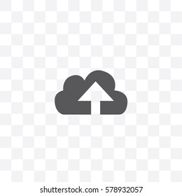 An Illustrated Icon Isolated on a Background - Cloud Upload