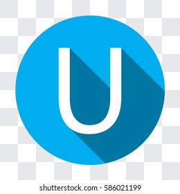 An Illustrated Icon Isolated on a Background - U