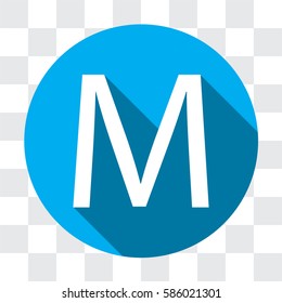 An Illustrated Icon Isolated on a Background - M