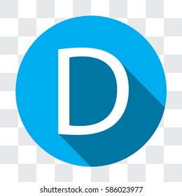An Illustrated Icon Isolated on a Background - D
