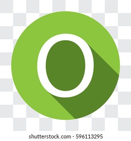 An Illustrated Icon Isolated on a Background - O