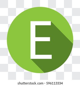 An Illustrated Icon Isolated on a Background - E