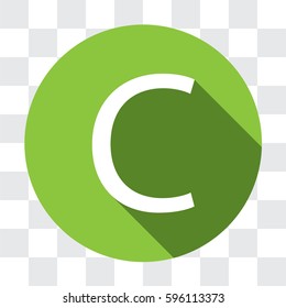 An Illustrated Icon Isolated on a Background - C