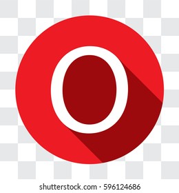 An Illustrated Icon Isolated on a Background - O