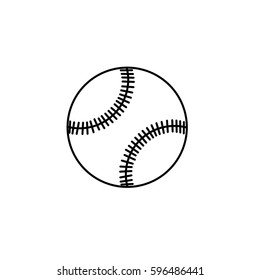 An Illustrated Icon Isolated on a Background - Baseball