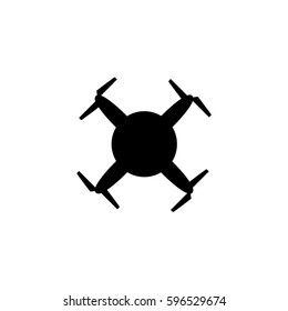 An Illustrated Icon Isolated on a Background - Circular Drone