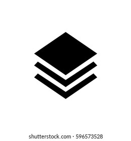 An Illustrated Icon Isolated on a Background - Diamond Layers