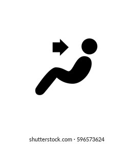 An Illustrated Icon Isolated on a Background - Face Only Dash Light
