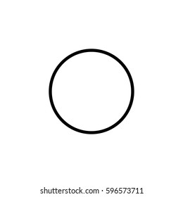 An Illustrated Icon Isolated on a Background - Empty Pie Chart
