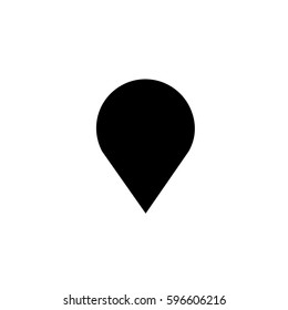 An Illustrated Icon Isolated on a Background - Long Map Pointer