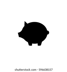 An Illustrated Icon Isolated on a Background - Pig