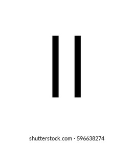 An Illustrated Icon Isolated on a Background - Pause