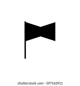 An Illustrated Icon Isolated on a Background - Rectangular Cross Flag