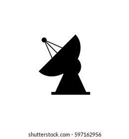 An Illustrated Icon Isolated on a Background - Radio Telescope