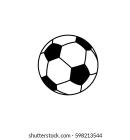 An Illustrated Icon Isolated on a Background - Soccer Ball