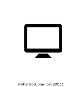 An Illustrated Icon Isolated on a Background - Television