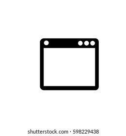 An Illustrated Icon Isolated on a Background - Web Browser