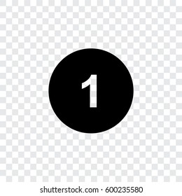 An Illustrated Icon Isolated on a Background - Circle 1