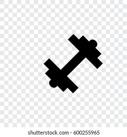 An Illustrated Icon Isolated on a Background - Dumbbell