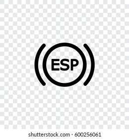 An Illustrated Icon Isolated on a Background - Electronic Stability Program