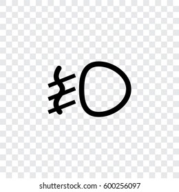 An Illustrated Icon Isolated on a Background - Fog Lamp Light