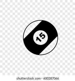 An Illustrated Icon Isolated on a Background - Pool Ball