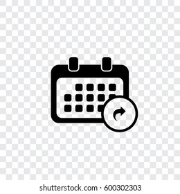 An Illustrated Icon Isolated on a Background - Rounded Calendar Share