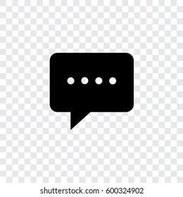 An Illustrated Icon Isolated on a Background - Square Message Bubble